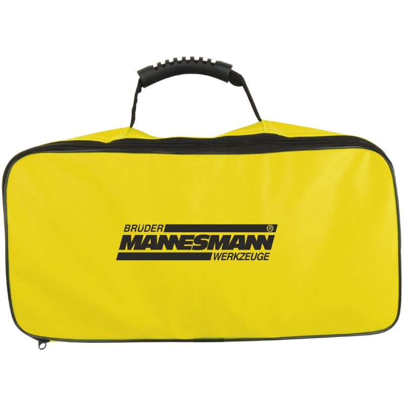 BRÜDER MANNESMANN coffret outils auto dans sacoche, jaune néon, avec triangle d'avertissement